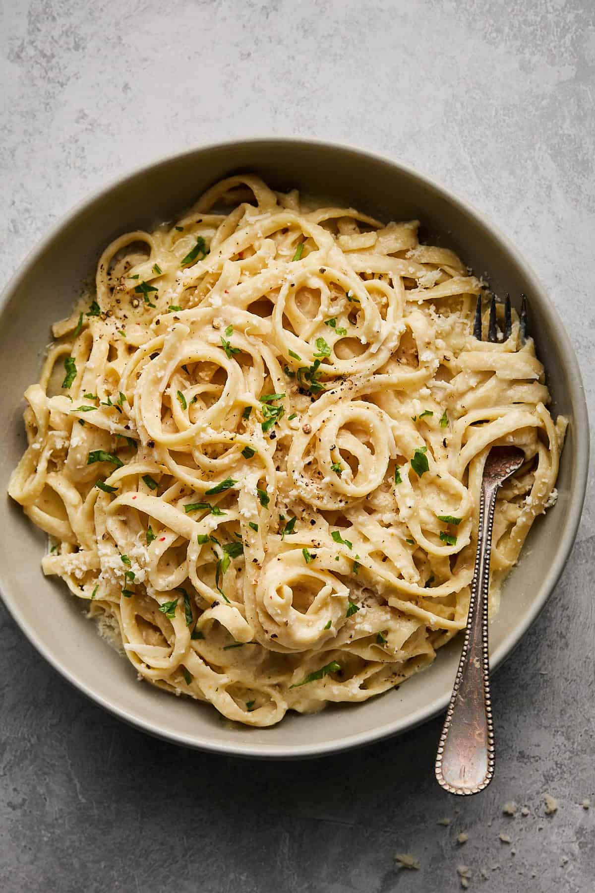 Bowl of pasta and sauce