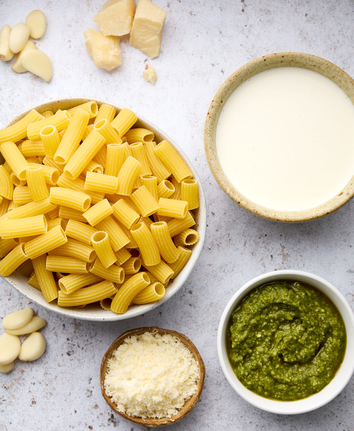Creamy Pesto Sauce Ingredients