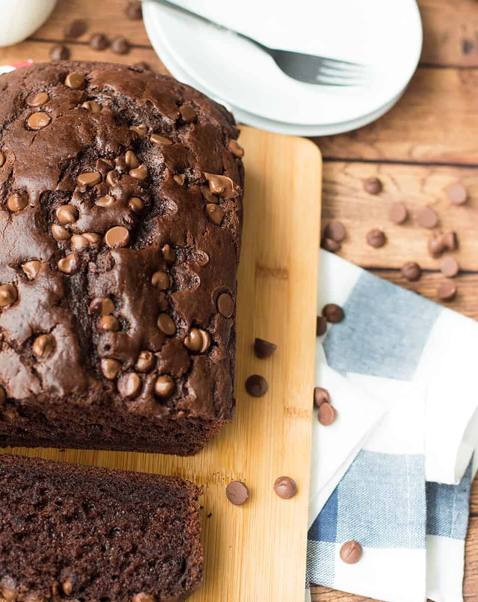 Patty Saveurs | Chocolate Strawberry Jam Quick Bread