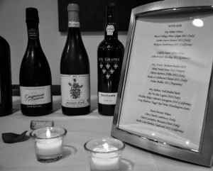 Cheap frames from the dollar store (a cheap store in the USA) helped to create elegant wine lists, and menu lists for guests to see what was available. This decreased the amount of time it took as a hostess to identify what to expect. And once again, these frames can be reused...