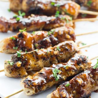 I made these delicious Apricot and Ginger Glazed Chicken Skewers for dinner the other night and now my hubby is asking for them again! Husband approved!