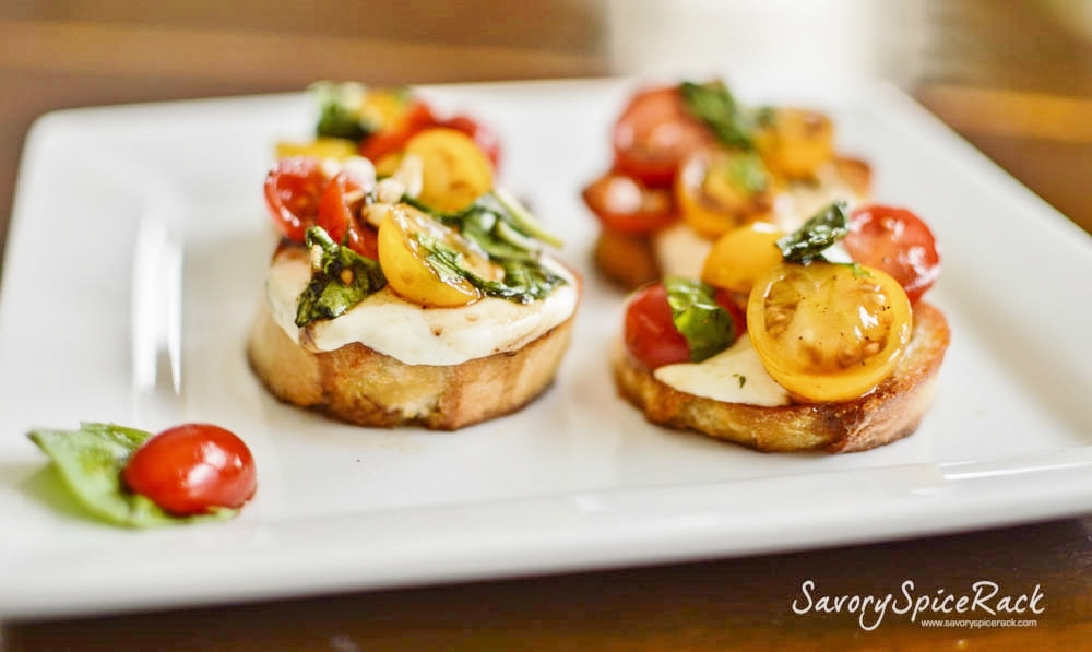 bruschetta with cheese