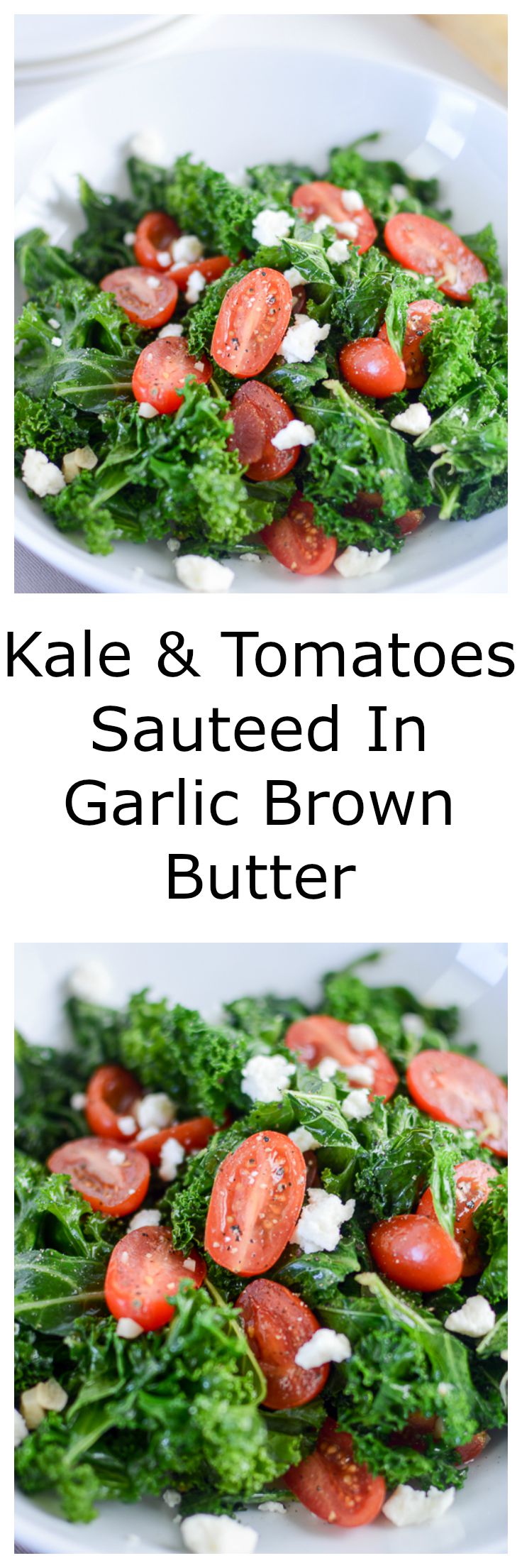 kale & tomatoes sauteed in garlic brown butter