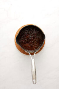 Honey chipotle sauce in saucepan