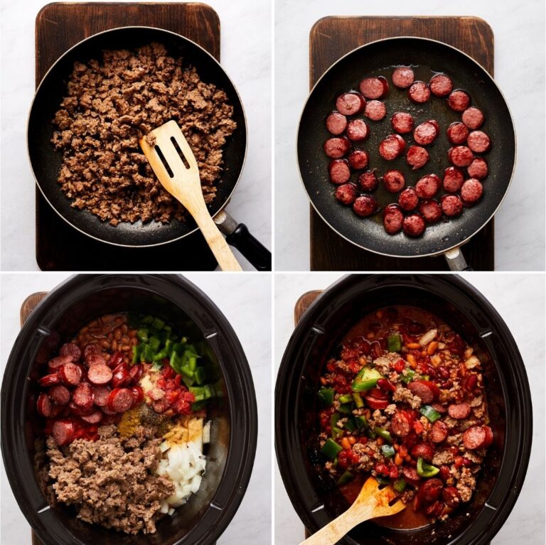 Easy Slow Cooker Chili (With Sausage) Savory Spicerack
