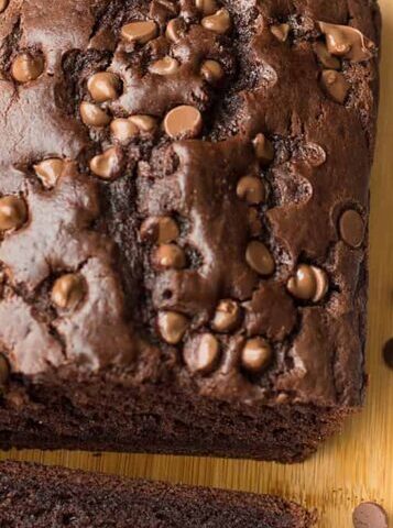 This Easy and Super Moist Sour Cream Chocolate Bread reminds me of a cakey type brownie. I could just eat this forever and a day!