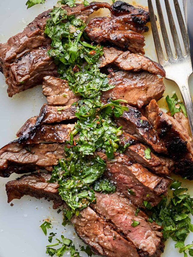 Easy Brazilian Steak with Chimichurri Sauce