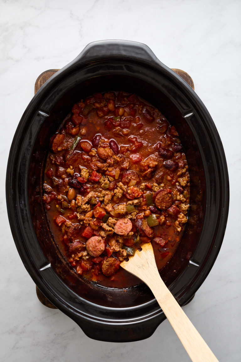 Easy Slow Cooker Chili (With Sausage) Savory Spicerack