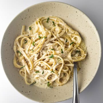 Creamy Havarti Cheese Pasta in bowl