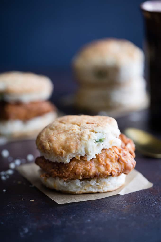 Fried Chicken Jalapeno Cheddar Biscuits - Savory Spicerack