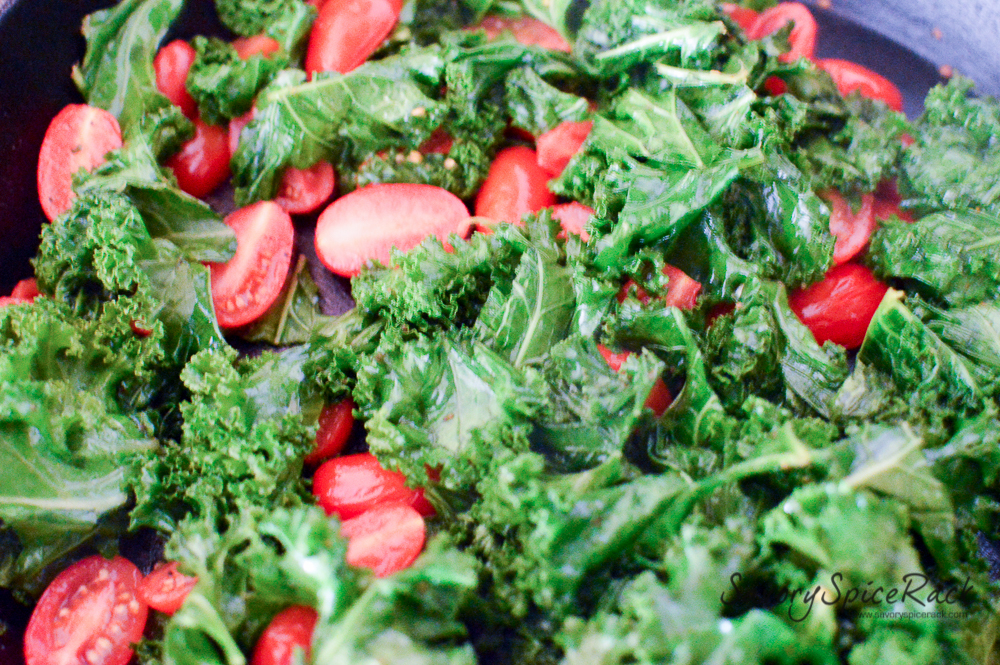 kale tomato in garlic brown butter 8