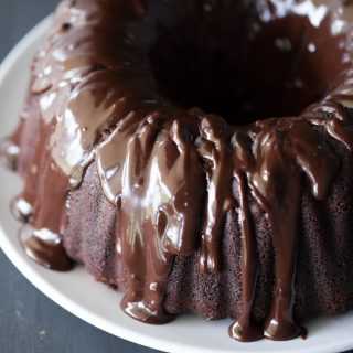 Closeup on the incredibly delicious and Super Moist Chocolate Cake