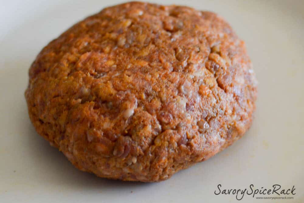 Cheese Stuffed Chorizo Burgers on plate